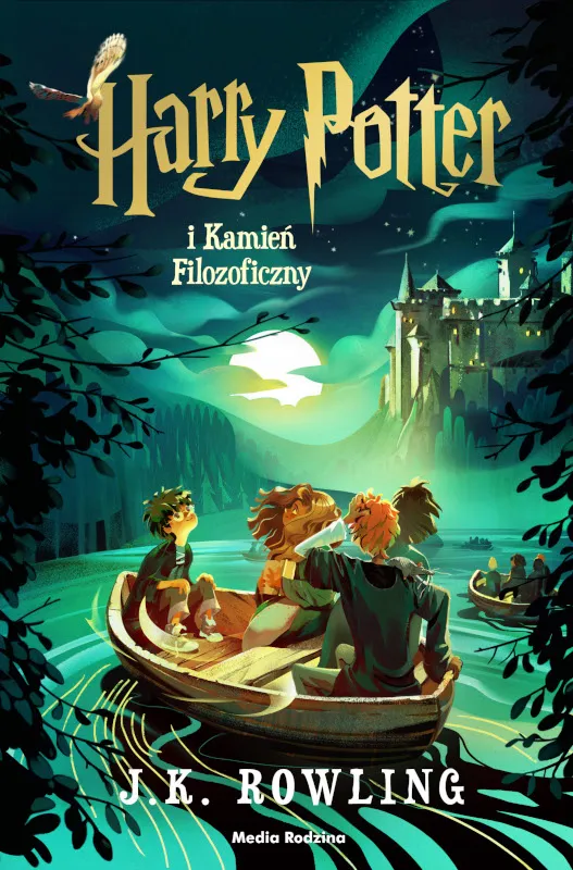 Harry Potter i Kamień Filozoficzny. Polska okładka z barwionymi