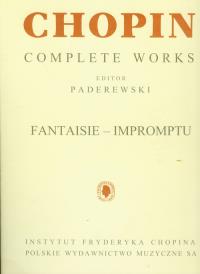 Okładka książki Chopin Complete Works Fantaisie-impromptu