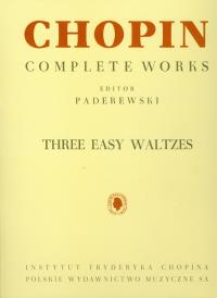 Okładka książki Chopin Complete Works Three easy waltzes
