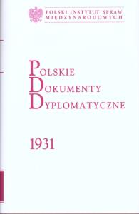 Okładka książki Polskie Dokumenty Dyplomatyczne 1931