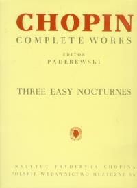Okładka książki Chopin -Trzy łatwe nokturny