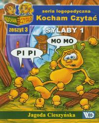 Kocham czytać zeszyt 3. Sylaby 1. Autor: Cieszyńska Jagoda. Dobreksiazki.pl Okładka książki Kocham czytać zeszyt 3. Sylaby 1