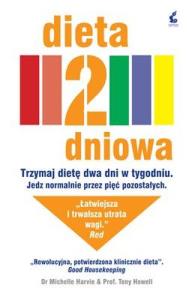 Dieta 2-dniowa. Autor: Michelle Harvie. Dobreksiazki.pl Okładka książki Dieta 2-dniowa