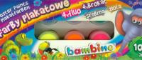 Farby plakatowe 10 kolorów 20ml BAMBINO. Wydawca: ST-MAJEWSKI. Dobreksiazki.pl Opakowanie Farby plakatowe 10 kolorów 20ml BAMBINO