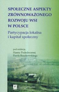 Okładka książki Społeczne aspekty zrównoważonego rozwoju wsi w Polsce