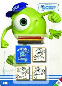Pieczątki Monsters University 3 sztuki. Wydawca: Multiprint. Dobreksiazki.pl Opakowanie Pieczątki Monsters University 3 sztuki