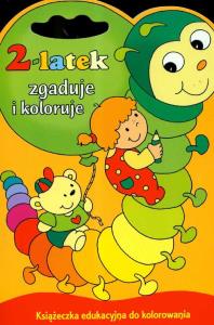 2-latek zgaduje i koloruje. Autor: Praca zbiorowa. Dobreksiazki.pl Okładka książki 2-latek zgaduje i koloruje