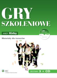 Gry szkoleniowe Materiały dla trenerów zestaw 3 + CD. Autor: Kirby Andy. Dobreksiazki.pl Okładka książki Gry szkoleniowe Materiały dla trenerów zestaw 3 + CD