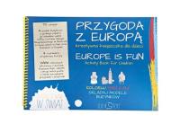 Przygoda z Europą. Kreatywna książeczka dla dzieci. Autor: Opracowanie zbiorowe. Dobreksiazki.pl Okładka książki Przygoda z Europą. Kreatywna książeczka dla dzieci