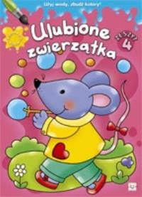 Kolorowanki wodne. Ulubione zwierzątka 4. Autor: Praca zbiorowa. Dobreksiazki.pl Okładka książki Kolorowanki wodne. Ulubione zwierzątka 4