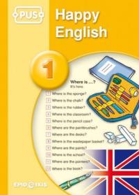 PUS Happy English 1. Autor: Bogusława Beata Kaczmarek (red.). Dobreksiazki.pl Okładka książki PUS Happy English 1