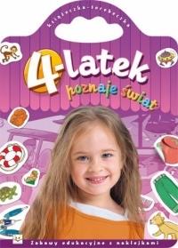4 latek poznaje świat w.2013. Autor: Opracowanie zbiorowe. Dobreksiazki.pl Okładka książki 4 latek poznaje świat w.2013