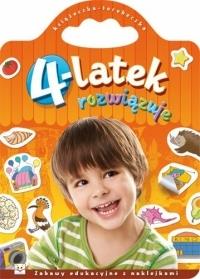 4-latek rozwiązuje. Autor: Opracowanie zbiorowe. Dobreksiazki.pl Okładka książki 4-latek rozwiązuje