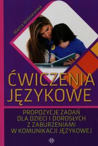 Ćwiczenia językowe. Autor: Wiśniewska Marta Anastazja. Dobreksiazki.pl Okładka książki Ćwiczenia językowe