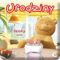 Kąpielowe - Nouky - Urodziny. Autor: Międzybrodzka Wiktoria. Dobreksiazki.pl Okładka książki Kąpielowe - Nouky - Urodziny