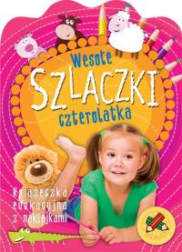 Wesołe szlaczki czterolatka. Autor: Opracowanie zbiorowe. Dobreksiazki.pl Okładka książki Wesołe szlaczki czterolatka
