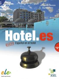 Hotel.es Podręcznik + CD B1-B2. Autor: Moreno Concha, Tuts Martina. Dobreksiazki.pl Okładka książki Hotel.es Podręcznik + CD B1-B2