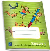 Zeszyt do nauki pisania w jednej linii. Autor: Opracowanie zbiorowe. Dobreksiazki.pl Okładka książki Zeszyt do nauki pisania w jednej linii