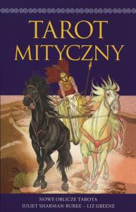 Tarot Mityczny. Autor: Juliet Sharman-Burke, Liz Greene. Dobreksiazki.pl Okładka książki Tarot Mityczny