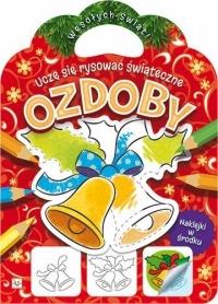 UCZE SIE RYSOWAC SWIATECZNE OZDOBY-AKSJOMAT. Autor: Opracowanie zbiorowe. Dobreksiazki.pl Okładka książki UCZE SIE RYSOWAC SWIATECZNE OZDOBY-AKSJOMAT