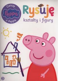 Świnka Peppa. Ćwiczę z Peppą. Rrysuje kształty.... Autor: Opracowanie zbiorowe. Dobreksiazki.pl Okładka książki Świnka Peppa. Ćwiczę z Peppą. Rrysuje kształty...
