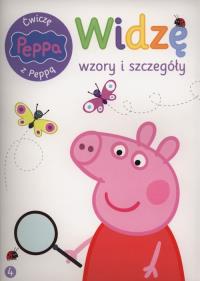 Świnka Peppa. Ćwiczę z Peppą. Widzę wzory i .... Autor: Opracowanie zbiorowe. Dobreksiazki.pl Okładka książki Świnka Peppa. Ćwiczę z Peppą. Widzę wzory i ...