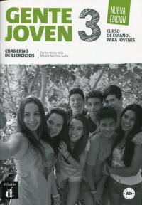 Gente Joven 3 Ćwiczenia. Autor: Encina Alonso Arija, Martinez Salles Matilde. Dobreksiazki.pl Okładka książki Gente Joven 3 Ćwiczenia