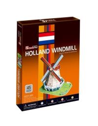 Puzzle 3D Holland Windmill. Autor: 306-01047. Dobreksiazki.pl Okładka książki Puzzle 3D Holland Windmill