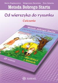 Od wierszyka do rys. Dla dzieci 5 - letnich. Ćw.. Autor: Marta Bogdanowicz, Małgorzata Barańska – słowa, Jakacka Ewa. Dobreksiazki.pl Okładka książki Od wierszyka do rys. Dla dzieci 5 - letnich. Ćw.
