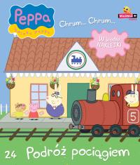 Świnka Peppa Chrum Chrum 24 Podróż pociągiem. Autor: Opracowanie zbiorowe. Dobreksiazki.pl Okładka książki Świnka Peppa Chrum Chrum 24 Podróż pociągiem