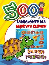 500 Łamigłówek koloruję rozwikłuję. Autor: Opracowanie zbiorowe. Dobreksiazki.pl Okładka książki 500 Łamigłówek koloruję rozwikłuję