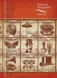 Terminarz Nauczyciela 2015/16 Retro. Autor: T-155F-04. Dobreksiazki.pl Okładka książki Terminarz Nauczyciela 2015/16 Retro