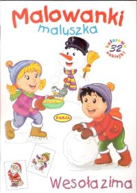 Malowanki maluszka - Wesoła zima PASJA. Autor: Opracowanie zbiorowe. Dobreksiazki.pl Okładka książki Malowanki maluszka - Wesoła zima PASJA