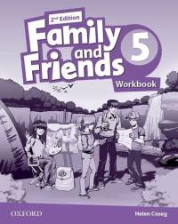 Family and Friends 2E 5 WB OXFORD. Autor: Helen Casey. Dobreksiazki.pl Okładka książki Family and Friends 2E 5 WB OXFORD