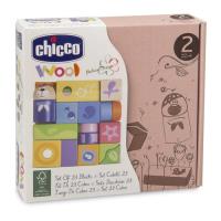 Klocki drewniane 23 sztuki. Wydawca: Chicco Artsana Poland. Dobreksiazki.pl Opakowanie Klocki drewniane 23 sztuki