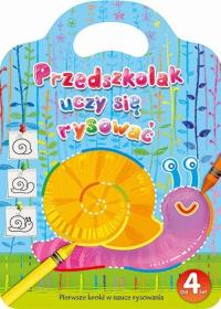 Przedszkolak uczy się rysować 4 lata. Autor: Opracowanie zbiorowe. Dobreksiazki.pl Okładka książki Przedszkolak uczy się rysować 4 lata