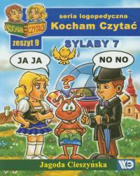 Kocham czytać zeszyt 9. Sylaby 7. Autor: Cieszyńska Jagoda. Dobreksiazki.pl Okładka książki Kocham czytać zeszyt 9. Sylaby 7