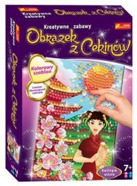 Obrazek z Cekinów. Kwitnące Wiśnie. Autor: Ranok-Creative. Dobreksiazki.pl Okładka książki Obrazek z Cekinów. Kwitnące Wiśnie