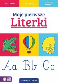 Moje pierwsze literki. Autor: Opracowanie zbiorowe. Dobreksiazki.pl Okładka książki Moje pierwsze literki