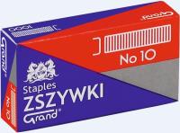 Zszywki No 10 (1000szt*10) GRAND. Wydawca: KW TRADE. Dobreksiazki.pl Opakowanie Zszywki No 10 (1000szt*10) GRAND