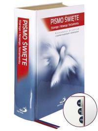 Pismo Święte Starego i Nowego Testamentu z paginatorami. Autor: Opracowanie zbiorowe. Dobreksiazki.pl Okładka książki Pismo Święte Starego i Nowego Testamentu z paginatorami