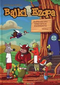 Bajki Ezopa Komiks. Autor: Zaręba Wiesława. Dobreksiazki.pl Okładka książki Bajki Ezopa Komiks