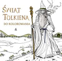 Świat Tolkiena do kolorowania. Autor: Opracowanie zbiorowe. Dobreksiazki.pl Okładka książki Świat Tolkiena do kolorowania