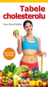 Tabele cholesterolu. Autor: Muller Sven-David. Dobreksiazki.pl Okładka książki Tabele cholesterolu