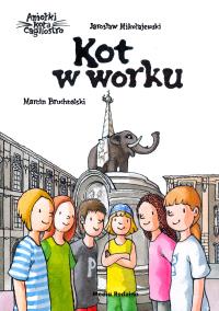 Aniołki kota Cagliostro. Kot w worku. Autor: Mikołajewski Jarosław. Dobreksiazki.pl Okładka książki Aniołki kota Cagliostro. Kot w worku