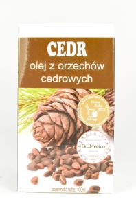 EkaMedica Olejek cedrowy 100ml. Producent: EkaMedica. Dobreksiazki.pl Zdjęcie produktu EkaMedica Olejek cedrowy 100ml