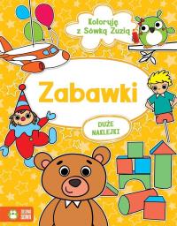 Koloruję z Sówką Zuzią. Zabawki. Autor: Opracowanie zbiorowe. Dobreksiazki.pl Okładka książki Koloruję z Sówką Zuzią. Zabawki