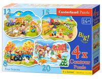 Puzzle x 4 - Four Seasons CASTOR. Autor: Castor. Dobreksiazki.pl Okładka książki Puzzle x 4 - Four Seasons CASTOR