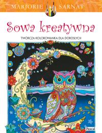 Sowa kreatywna. Kolorowanka. Autor: Marjorie Sarnat. Dobreksiazki.pl Okładka książki Sowa kreatywna. Kolorowanka