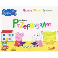 Świnka Peppa. Bardzo Ważne.. - Mówię przepraszam. Autor: Opracowanie zbiorowe. Dobreksiazki.pl Okładka książki Świnka Peppa. Bardzo Ważne.. - Mówię przepraszam